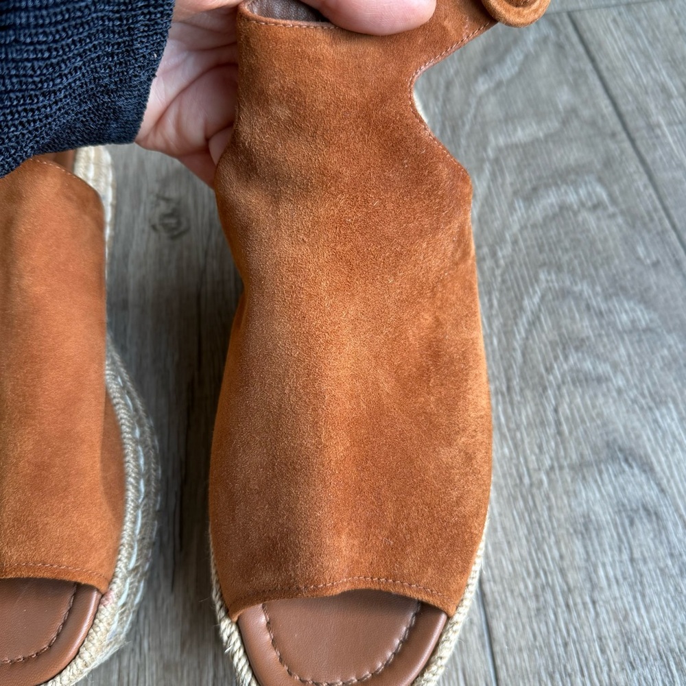 Prada Platform Cloudbust Sandals Leather Suede 39… - image 3